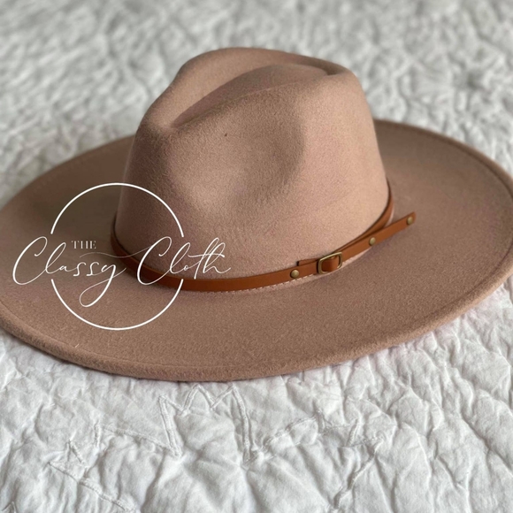 Wool Blend Wide Brim Hat - Picture 3 of 3